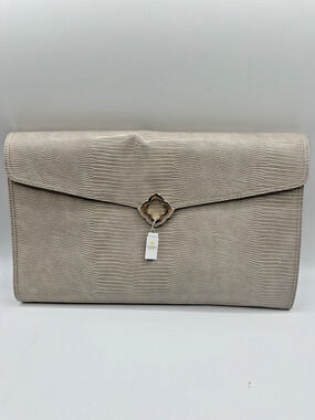 Kendra Scott Jewelry Portfolio Travel Organizer Taupe Lizard Embossed NWT $98